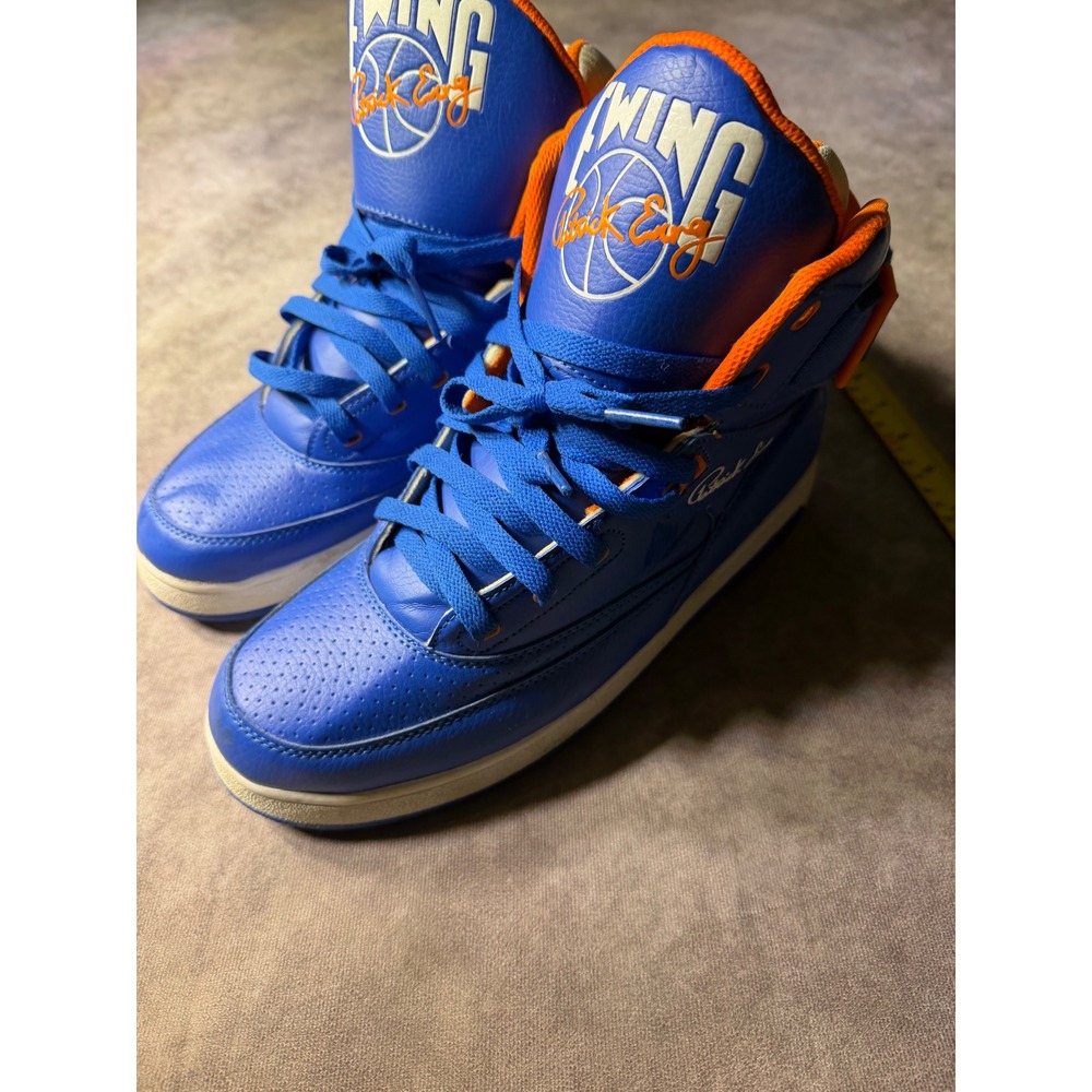 Ewing Athletics 33 Hi Blue Orange Mens Basketball Shoes 1BM00640-423 Size 10